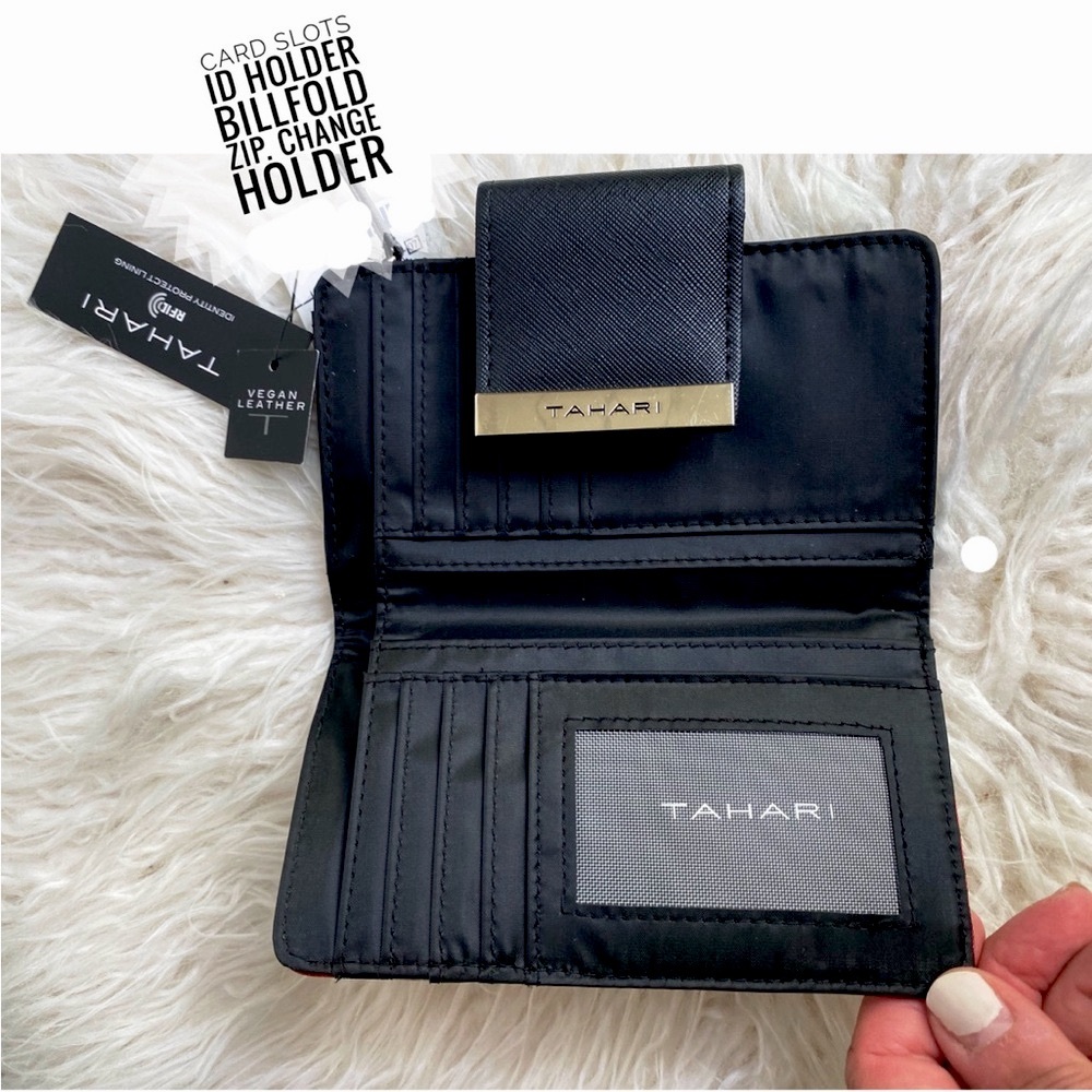 SOLD Tahari Floral Wallet, Bi-fold, RFID protection - Picture 3 of 7